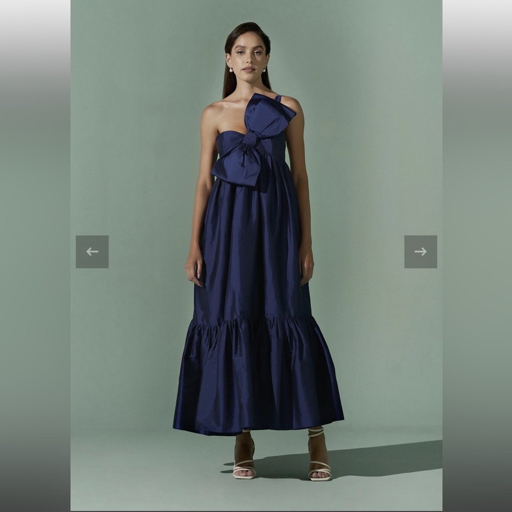 NWT Atsu Sally Bow Midi Dress